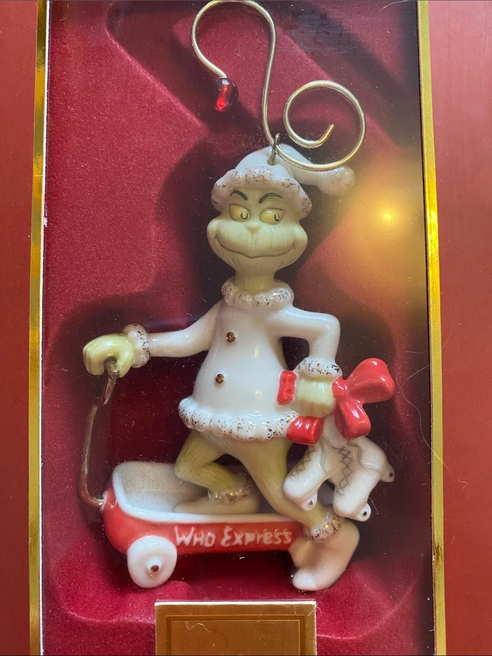 LENOX The Grinch Who Express Ornament